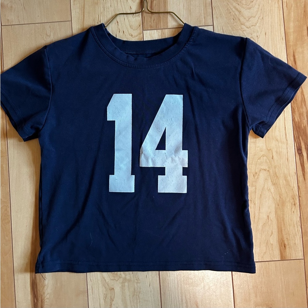Amazon Navy Blue Women's Jersey with Number Print